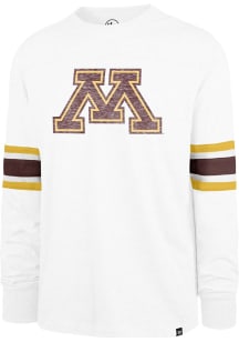 Mens Minnesota Golden Gophers White 47 Premier Brex Long Sleeve Fashion T Shirt