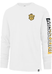 47 Missouri Tigers White Pro Style Franklin Long Sleeve Fashion T Shirt