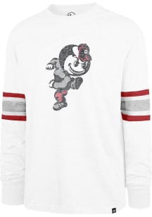 Mens Ohio State Buckeyes White 47 Premier Brex Long Sleeve Fashion T Shirt