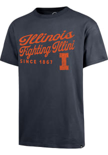 Illinois Fighting Illini Navy Blue 47 Carrick River Short Sleeve Fashion T Shirt