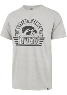 47 Iowa Hawkeyes Grey OHT Convoy Franklin Short Sleeve Fashion T Shirt