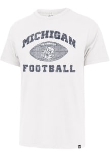 Michigan Wolverines White 47 Premier Franklin Short Sleeve Fashion T Shirt