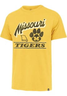 47 Missouri Tigers Gold Fly By Franklin Short Sleeve Fashion T Shirt