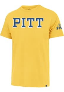 47 Pitt Panthers Gold Franklin Fieldhouse Short Sleeve Fashion T Shirt
