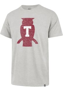 47 Temple Owls Grey Premier Franklin Short Sleeve Fashion T Shirt