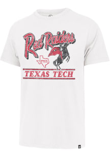 47 Texas Tech Red Raiders White Fly By Franklin Short Sleeve Fashion T Shirt
