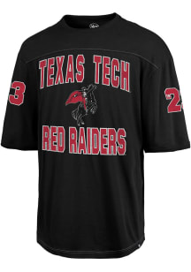 47 Texas Tech Red Raiders Black Rush Brighton Short Sleeve Fashion T Shirt