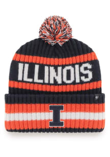 Illinois Fighting Illini 47 Bering Cuff Mens Knit Hat - Navy Blue