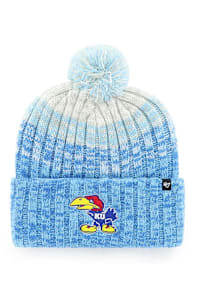 47 Kansas Jayhawks Blue Cascade Cuff Mens Knit Hat