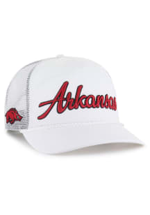 47 Arkansas Razorbacks OVERHAND MESH 47 HITCH Adjustable Hat - White