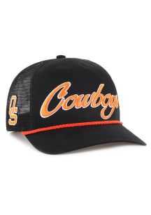 47 Oklahoma State Cowboys OVERHAND MESH 47 HITCH Adjustable Hat - Black