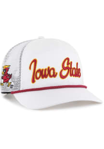 47 Iowa State Cyclones OVERHAND MESH 47 HITCH Adjustable Hat - White