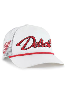 47 Detroit Red Wings OVERHAND MESH 47 HITCH Adjustable Hat - White