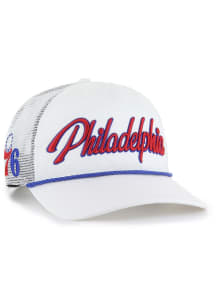 47 Philadelphia 76ers OVERHAND MESH 47 HITCH Adjustable Hat - White
