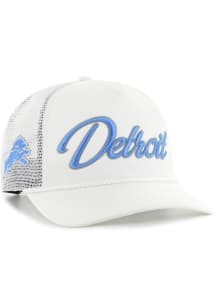 47 Detroit Lions OVERHAND MESH 47 HITCH RF Adjustable Hat - White