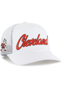 47 Cleveland Browns OVERHAND MESH 47 HITCH RF Adjustable Hat - White