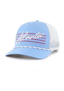 47 Atlanta Braves DOWNBURST MESH 47 HITCH Adjustable Hat - Navy Blue