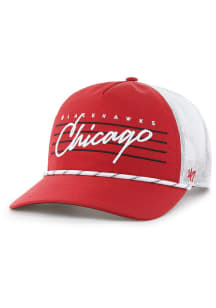 47 Chicago Blackhawks DOWNBURST MESH 47 HITCH Adjustable Hat - Red