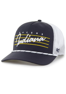47 Indiana Pacers DOWNBURST MESH 47 HITCH Adjustable Hat - Navy Blue