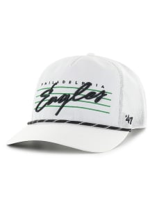 47 Philadelphia Eagles DOWNBURST MESH 47 HITCH RF Adjustable Hat - White