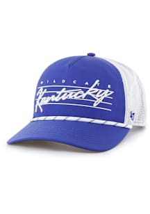 47 Kentucky Wildcats DOWNBURST MESH 47 HITCH Adjustable Hat - Blue