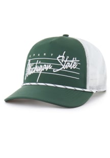 47 Green Michigan State Spartans DOWNBURST MESH 47 HITCH Adjustable Hat
