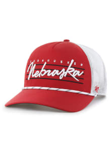 47 Nebraska Cornhuskers DOWNBURST MESH 47 HITCH Adjustable Hat - Red