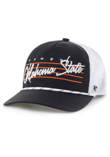 47 Oklahoma State Cowboys DOWNBURST MESH 47 HITCH Adjustable Hat - Black