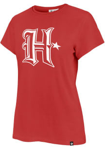 47 Houston Texans Womens Red Premier Frankie Short Sleeve T-Shirt