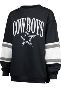 47 Dallas Cowboys Womens Navy Blue Steadfast Crew Sweatshirt