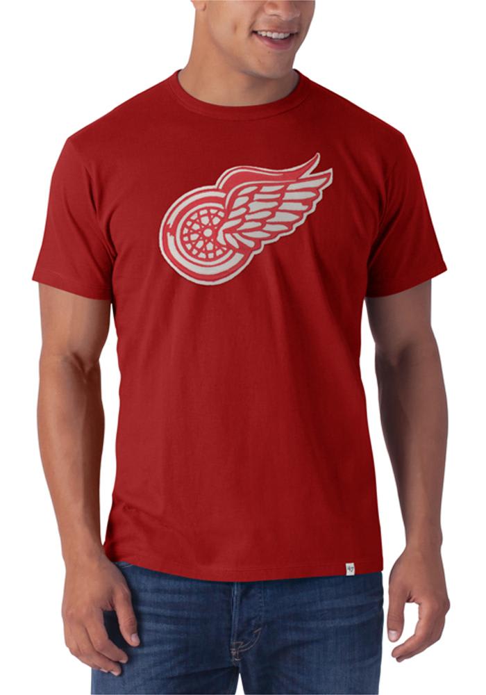 47 Detroit Red Wings Red Knockout Short Sleeve Fashion T Shirt