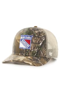 47 New York Rangers REALTREE 47 TRUCKER Adjustable Hat - Brown