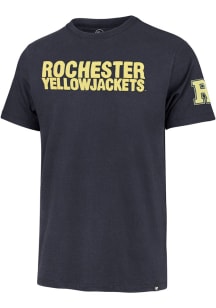 47 Rochester Yellowjackets Navy Blue Franklin Fieldhouse Short Sleeve Fashion T Shirt