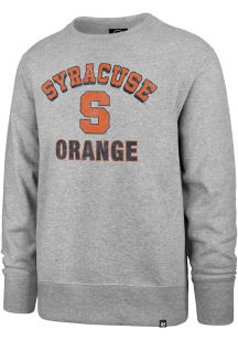 47 Syracuse Orange Mens Grey Westford Headline Long Sleeve Crew Sweatshirt