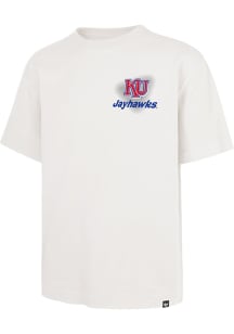 47 Kansas Jayhawks Ivory All Fire Foundation Short Sleeve Fashion T Shirt