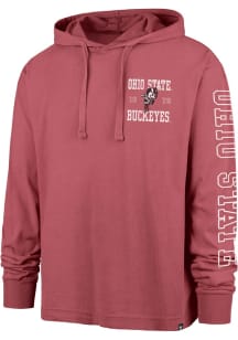 Mens Ohio State Buckeyes Red 47 Breakwater Montauk Hooded Sweatshirt