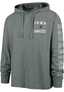 Mens Iowa Hawkeyes Dark Grey 47 Breakwater Montauk Hooded Sweatshirt