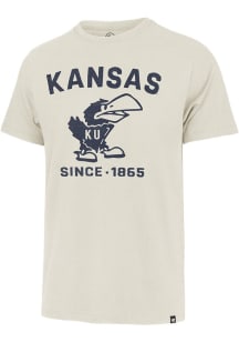 47 Kansas Jayhawks Oatmeal Duster Franklin Short Sleeve Fashion T Shirt