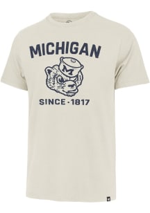 47 Michigan Wolverines Oatmeal Duster Franklin Short Sleeve Fashion T Shirt