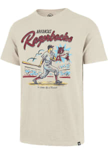 47 Arkansas Razorbacks Red Golden Age Scrum Short Sleeve Fashion T Shirt