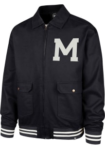 Mens Michigan Wolverines Blue 47 Golden Diamond Light Weight Jacket