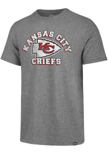 47 Kansas City Chiefs Grey Arch Short Sleeve Fashion T Shirt