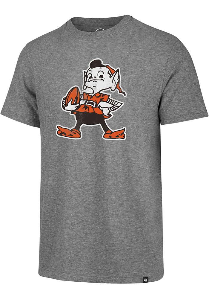 Brownie Cleveland Browns Grey 47 Match Short Sleeve Fashion T Shirt