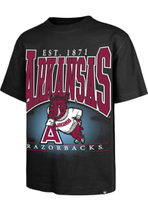 47 Arkansas Razorbacks Black Hot Corner Foundation Short Sleeve Fashion T Shirt
