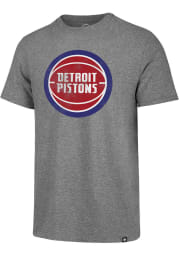 47 Detroit Pistons Grey Match Short Sleeve Fashion T Shirt