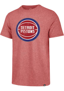 47 Detroit Pistons Red Match Short Sleeve Fashion T Shirt