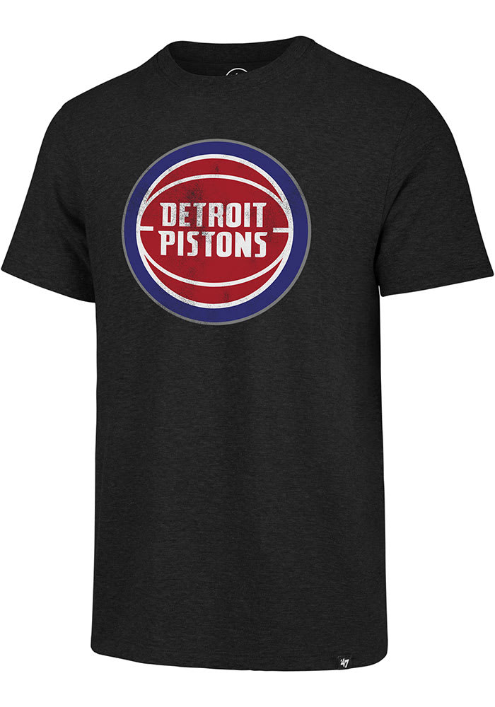 47 Detroit Pistons Black Match Short Sleeve Fashion T Shirt