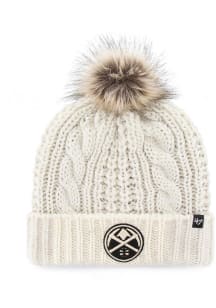 47 Denver Nuggets White Meeko Cuff Womens Knit Hat
