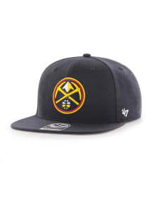 47 Denver Nuggets Navy Blue No Shot Captain Mens Snapback Hat