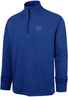 47 Kentucky Wildcats Mens Blue Imprint Forward Long Sleeve Qtr Zip Pullover